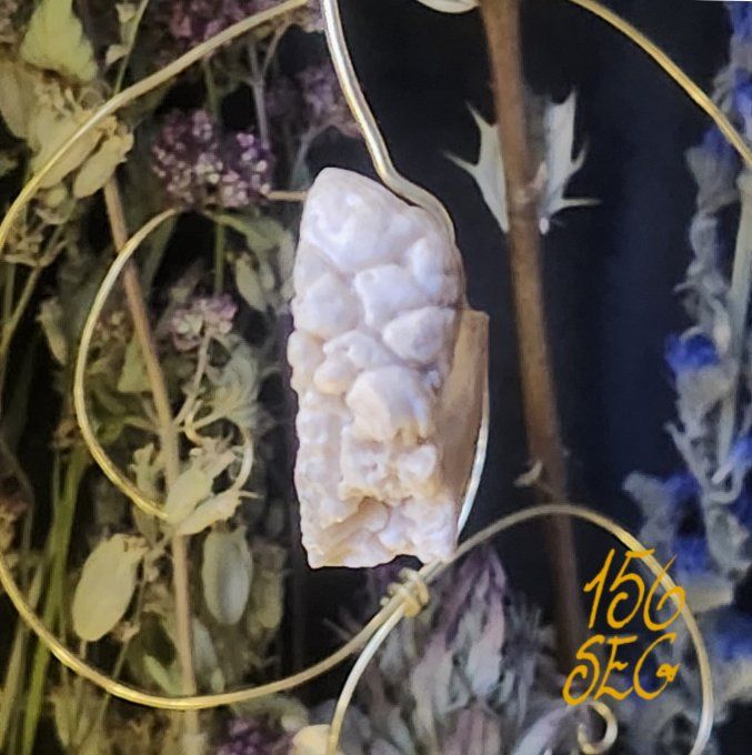 Boucle d'oreille Os Brut créole