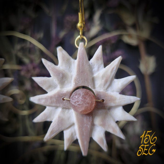 Boucles d'oreilles Soleil d'Os