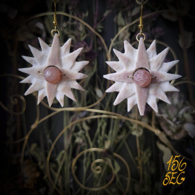 Boucles d'oreilles Soleil d'Os
